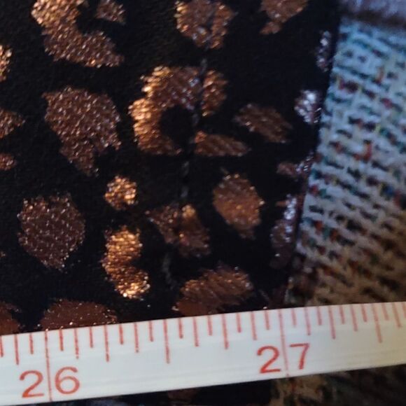 New Banana Republic Women's Size 32 metallic leopard print mid-rise skinny jeans - Picture 10 of 10